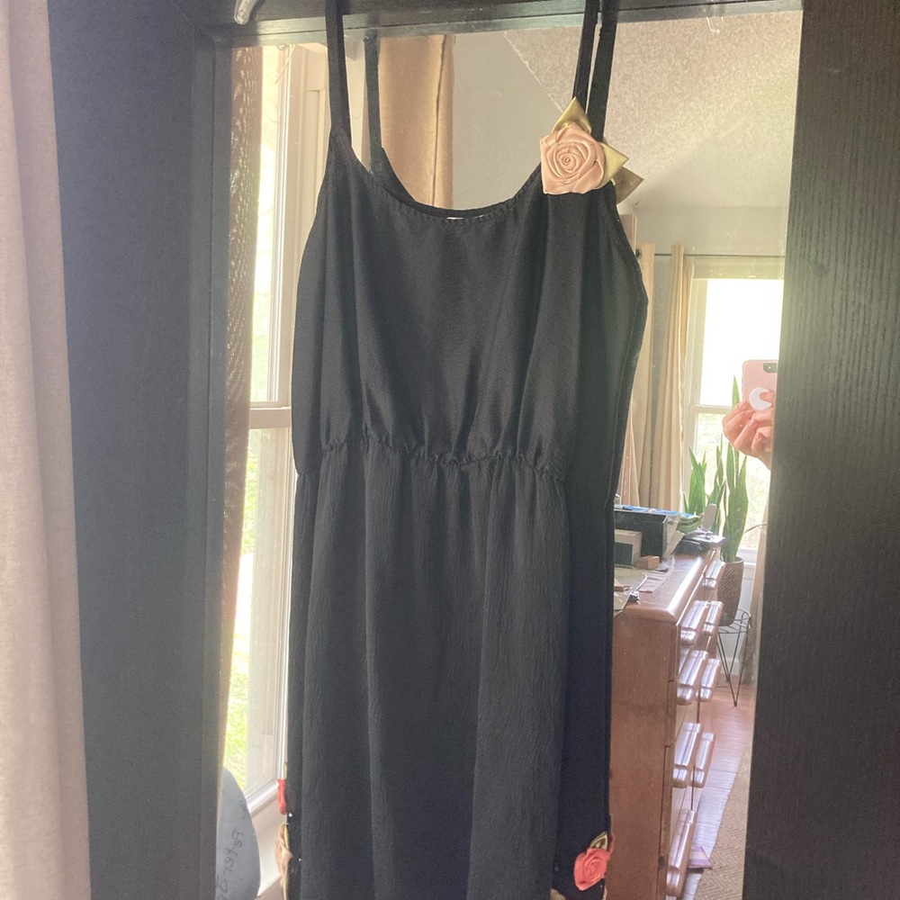 Eloise Silk Nightie with Floral Accents